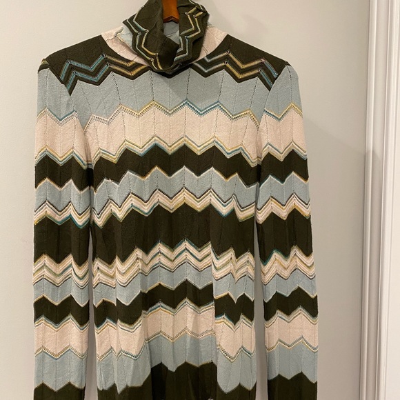 Missoni Sweaters - Missoni Couture chevron long turtleneck sweater